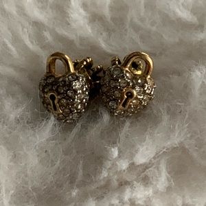 Juicy Couture Heart Lock Studs